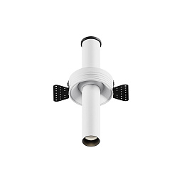C140TRS-L200-7W3K-W Maytoni Focus встраиваемый потолочный светильник белого цвета с черным креплением