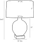 45108-165 Glister Lamp Arteriors настольная лампа