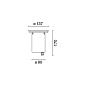 EQ89 Light Up iGuzzini Recessed luminaire Earth D=137 mm - Flush-mount stainless steel frame -Neutral White - Wall Washer optic — фото 1