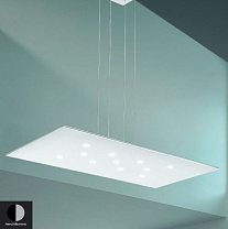 POP SOSPENSIONE 90X45 11LED 50W 3000K  NERO-ALLUMINIO