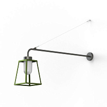 Lampiok 1 N° 6; Frosted glass E27 52W; Fern green