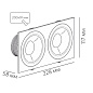 Встраиваемый светильник SFERA R 22.30 W 2FW NO DIM Led Techology — фото 1