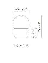 KUP CAMP COPPER; KUP CAMP GOLD LED 1,3W 150lm 3,7V 3000K CRI≥90 TOUCH-DIM G 1,2; KUP CAMP BLACK