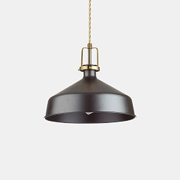 249063 Ideal Lux ERIS-2 SP1 NERO подвесной светильник черное золото матовое
