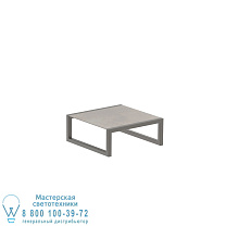 НИЗКИЙ СТОЛ NINIX 90X90CM БРОНЗОВЫЙ И КЕРАМИЧЕСКИЙ CEMENTO LUMINOSO Royal Botania