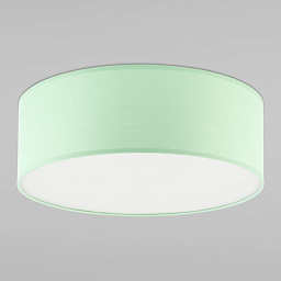 a059789 TK Lighting Rondo накладной потолочный светильник с цилиндрическим текстильным абажуром