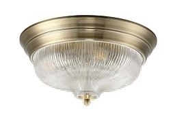 LLUVIA PL4 BRONZE D370 Crystal Lux LLUVIA потолочный светильник с куполообразным стеклянным плафоном в бронзовой рамке