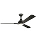 52" Kosmus Fan Satin Black люстра-вентилятор 300031SBK Kichler — фото 1