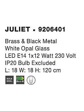 Подвесной светильник JULIET Nova Luce