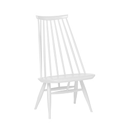 28201102 Mademoiselle artek Кресло с высокими рейчатыми подлокотниками в белом цвете