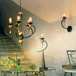 5831/A1 MM lampadari Iris настенный светильник с несколькими рожками и стеклянными плафонами