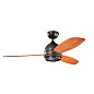 52" Vassar Fan LED Olde Bronze люстра-вентилятор 330002OZ Kichler — фото 2