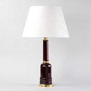 TG0002.CR.BC French Glass Lamp, Cranberry