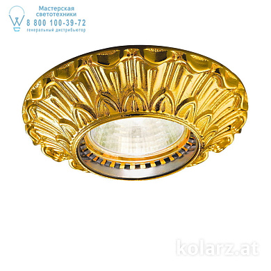 Kolarz MILADY 0298.10R.3 точечный светильник золото 24 карата ø10cm высота 5cm 1 лампа gu10