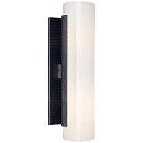 Precision Cylinder Sconce бронза с белым стеклом