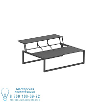 NINIX LOUNGE TABLE 150T С ПОКРЫТИЕМ АНТРАЦИТОВО-КЕРАМИЧЕСКИЙ ЧЕРНЫЙ Royal Botania