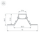 Профиль для светодиодной ленты Arlight COMFORT21-V-FANTOM — фото 1