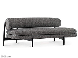 Lars Изогнутый тканевый диван Minotti