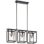Kitner 3 Light Linear Chandelier Black люстра 52033BK Kichler — фото 2