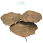 111461 Coffee Table Quercus brass finish set of 3 Eichholtz