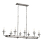 Vetivene 8 Light Linear Chandelier Classic Pewter люстра 52453CLP Kichler — фото 10