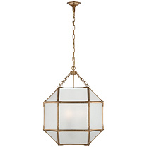 Morris Medium Lantern позолоченное железо с матовым стеклом