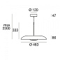 CA070DBBMDI Linea Light Basin SP LED люстра из металла чёрный — фото 3
