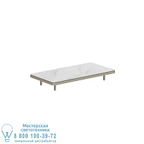 ALURA LOUNGE 160 СТОЛ 160X80X23CM БЕЛАЯ СТОЛЕШНИЦА CERAMIC TERRA SABBIA Royal Botania