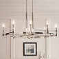 Tolani  8 Light Oval Chandelier Polished Nickel люстра 52429PN Kichler — фото 2