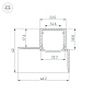 Профиль для светодиодной ленты Arlight FANTOM-W20-H20-EDGE — фото 1