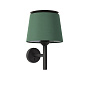 20301-94 SAVOY BLACK WALL LAMP GREEN LAMPSHADE настенный светильник Faro barcelona