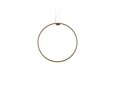 подвесной светильник кольцевой формы с золотистым контуром