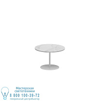 СТОЛИК BUTLER Ø40CM H28CM WHITE CERAMIC BIANCO STATUARIO Royal Botania