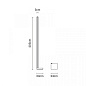F39C01 01 Fabbian Pivot TE LED торшер минималистичный белый — фото 3