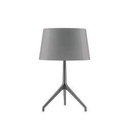 FN1910012C_24 Foscarini Lumiere настольная лампа с диммером и матовым плафоном серого оттенка