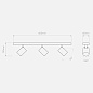 Спот Astro Lighting Ascoli Triple Bar текстурированный белый — фото 1
