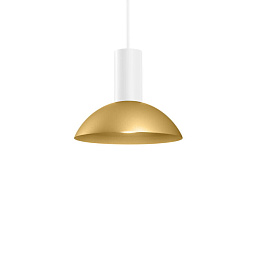 ODREY 1.7 Signal White + Gold Wever Ducre Odrey подвесной светильник куполообразный белый с золотом