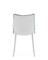 05918BI Kartell Her Highest Highness Ткань для обивки стула HHH, белый/чернильный — фото 3