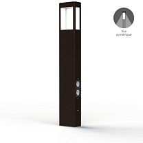 Tetra N° 4; Clear polycarbonate Built-in LED 2700°K warm white SYM Plug 12W; Old rustic