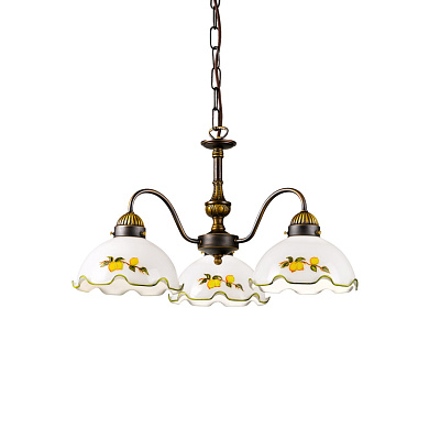 люстра с тремя плафонами