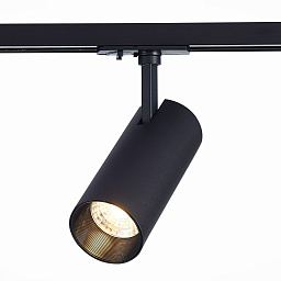 ST350.446.15.36 ST-Luce Beys трековый прожектор цилиндрической формы чёрного цвета с регулируемой головкой для однофазного шинопровода