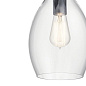 Everly 13.75" 1 Light Hour Glass Pendant Clear Black подвесной светильник 42456BK Kichler — фото 1