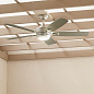 56" Tranquil LED Weather+ Outdoor Ceiling Fan Brushed Nickel уличная люстра-вентилятор 310130NI Kichler — фото 5
