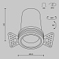 Встраиваемый светильник Maytoni FOCUS LED 12W 1170лм Белый DL125-L12-3K-TRS-W — фото 7