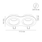 A2161PL-2WH Arte Lamp Alkes точечный встраиваемый светильник GU10 2х50W — фото 3