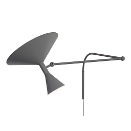 LDM EDD 31 Nemo Lampe de Marseille торшер с изогнутой стойкой и белым плафоном