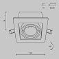DL008-2-01-W Maytoni Metal Modern Встраиваемый светильник 10W Белый — фото 8