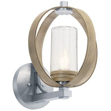 Grand Bank 15" 1 Light Outdoor Wall Light Distressed Antique Gray уличный настенный светильник 59067DAG Kichler