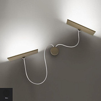 GIÙUP LAMP. PARETE REMOTA 2x40W 3000K NERO