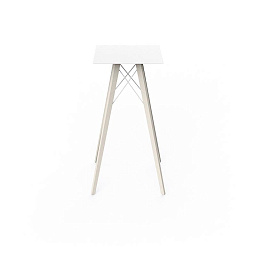 Faz wood high table 50x50x105 Vondom Faz Стол